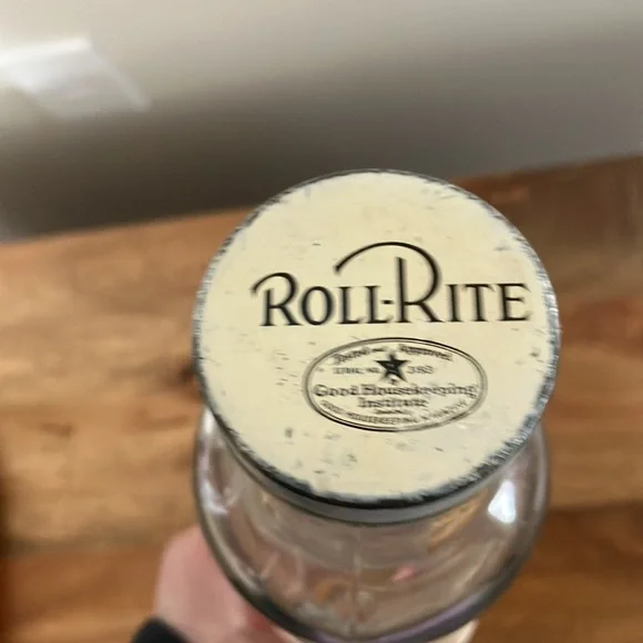 Vintage 1950s Rol-Rite Glass Rolling Dough Pin w Recipe Card Good Housekeeping - Picture 12 of 12